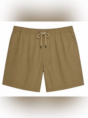 George 4XL Khaki Elastic Waist Cotton Blend Pull-On Shorts Big & Tall NWT